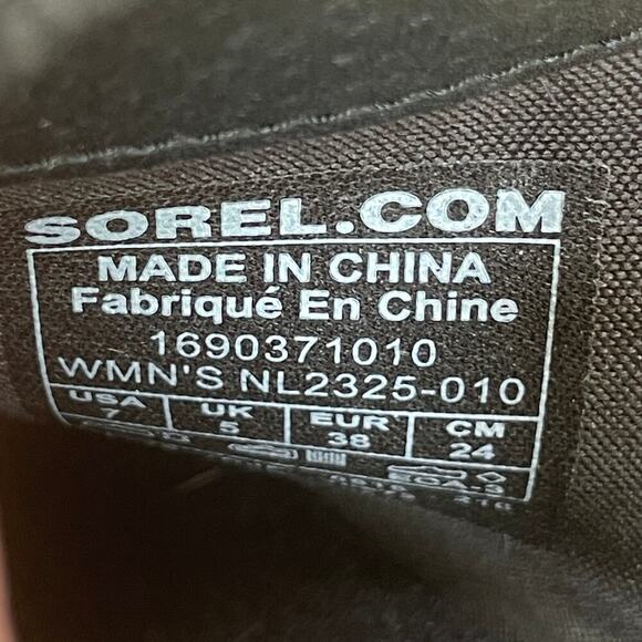 SOREL Major Low Black Suede Leather Side-Zip Women's Ankle Booties - Size 7 - Picture 2 of 15